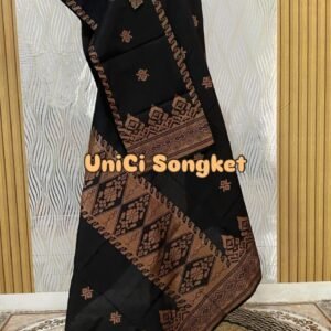 Songket Hitam Ukiran Emas